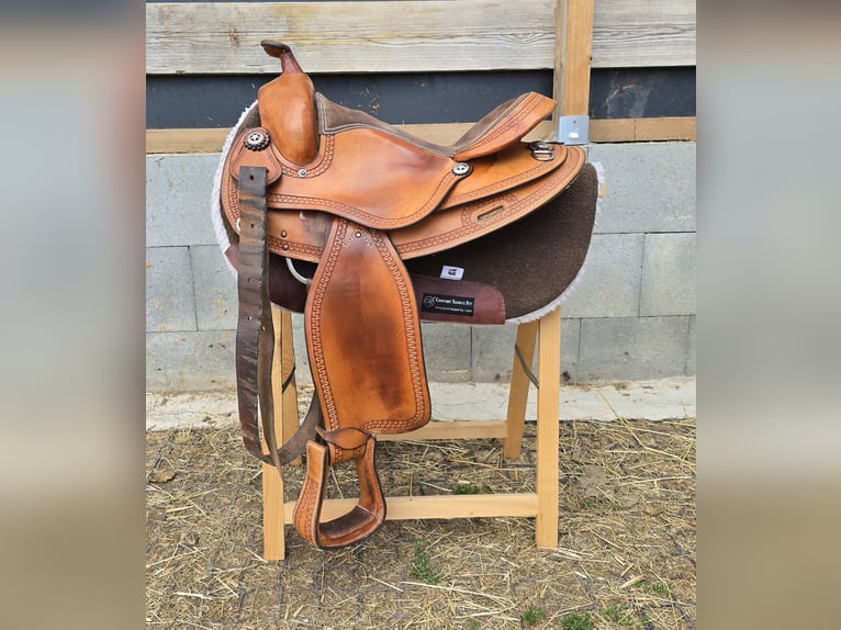 Western Sattel Western Imports Roudskirt mit Pad Reining Westernsattel 