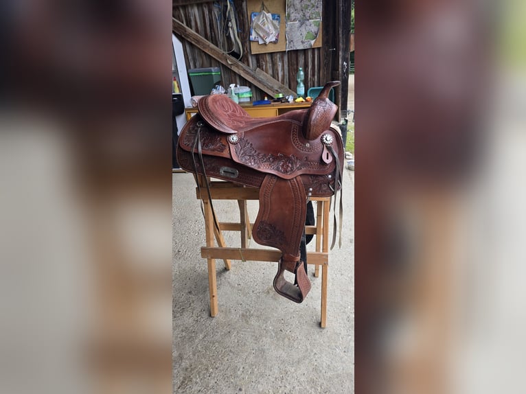 Westernsattel 17" von A&M Reitsport aus Büffelleder