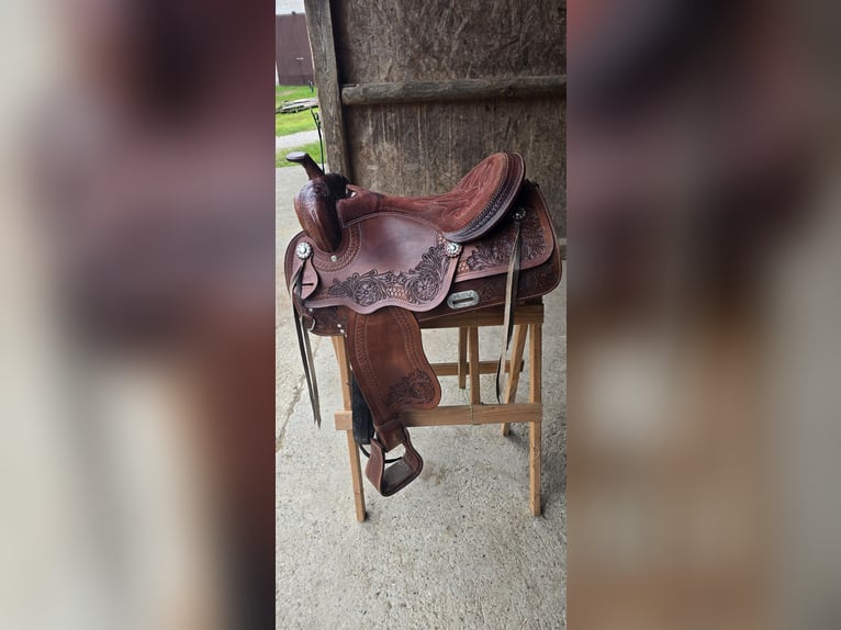 Westernsattel 17" von A&M Reitsport aus Büffelleder