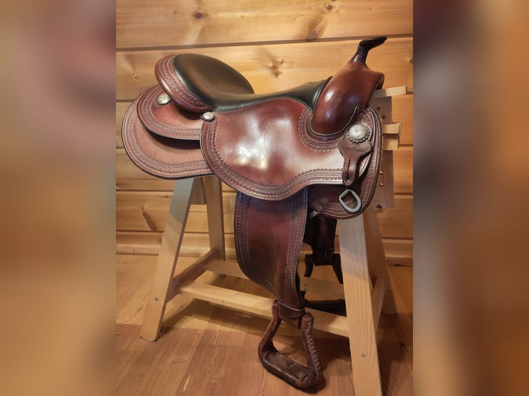 Westernsattel Art of Westernriding rot braun