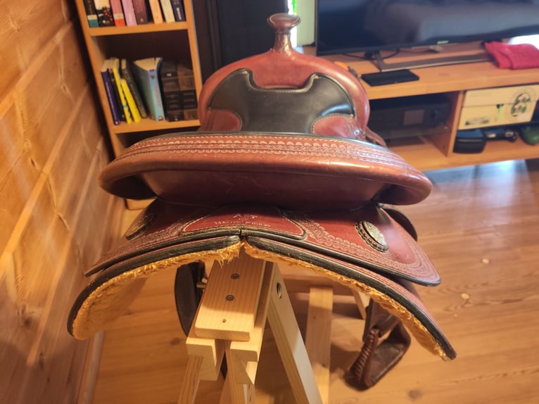 Westernsattel Art of Westernriding rot braun