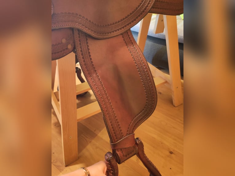 Westernsattel Art of Westernriding rot braun