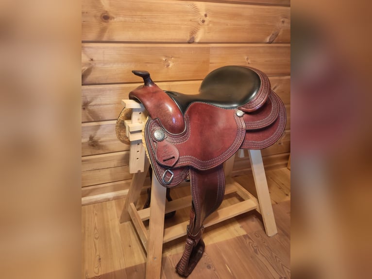 Westernsattel Art of Westernriding rot braun