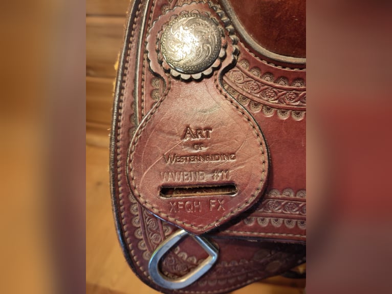 Westernsattel Art of Westernriding rot braun