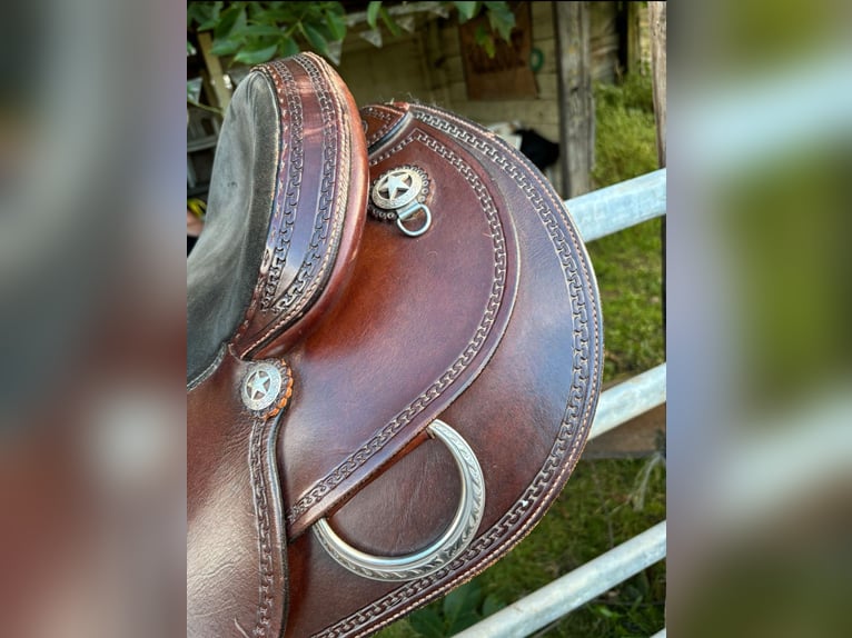 Westernsattel für Warmblut/Kaltblut (inkl. Gurt & Bezug)