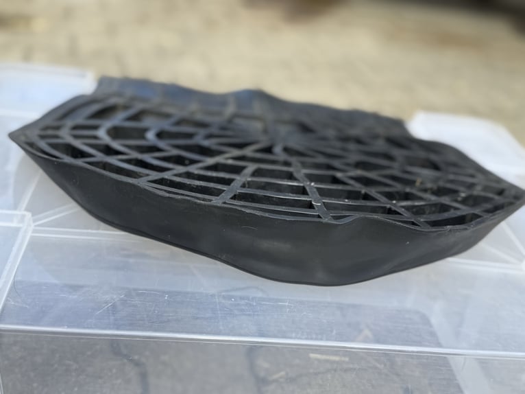ACAVALLO GEL PAD 1/2 HINTEN ERHÖHT - BLACK, ONESIZE