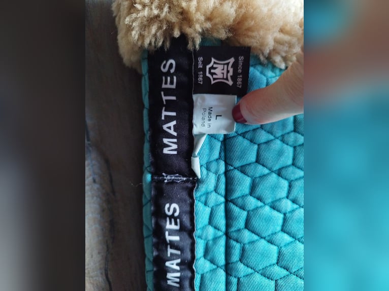 Mattes Lammfellschabracke türkis DR L/Full
