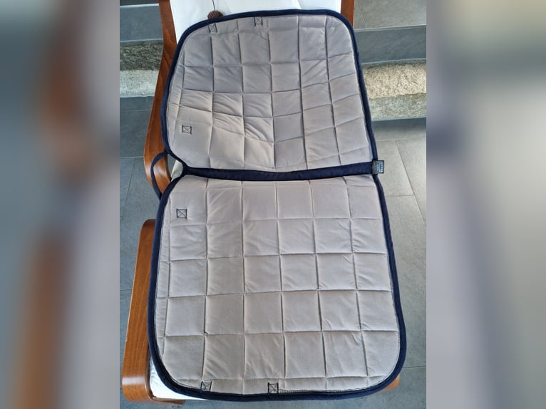 Equiva Schabracke Dressur blau rosegold dl dr
