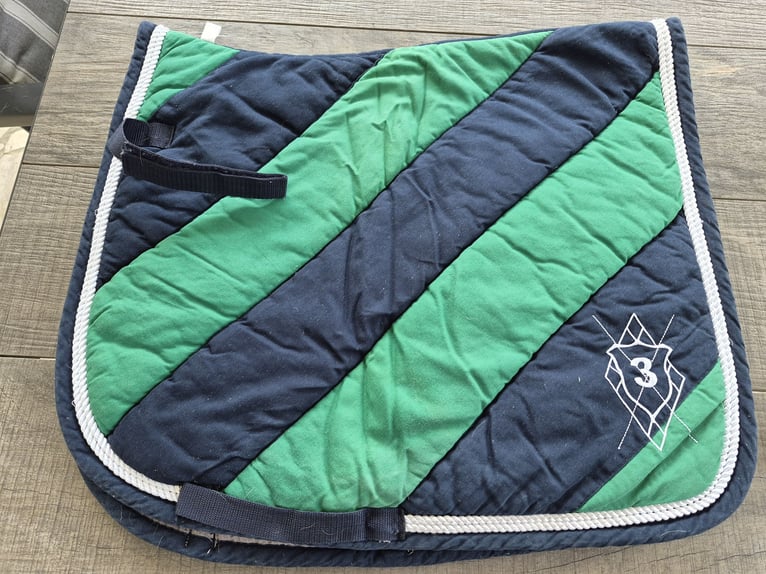 Schabracke von Loesdau in grün/blau  und Größe  DR