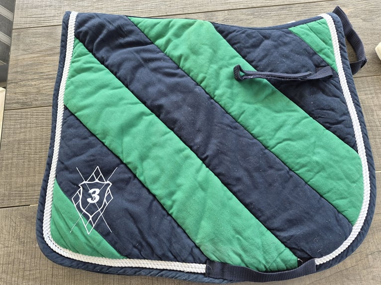 Schabracke von Loesdau in grün/blau  und Größe  DR