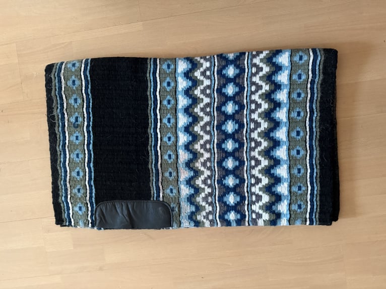 Showblanket blau/grau/weiß/schwarz 