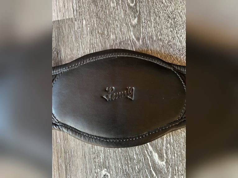 Hennig Kurzgurt Dressurgurt 65cm schwarz mit Silber NEUWERTIG 