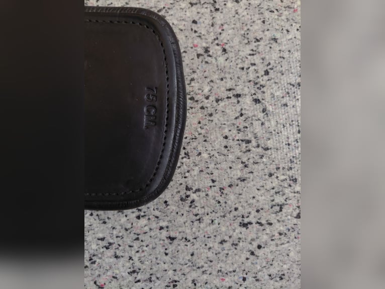 Sattelgurt für vorrutschende Dressursättel Kurzgurt Ledergurt 75cm