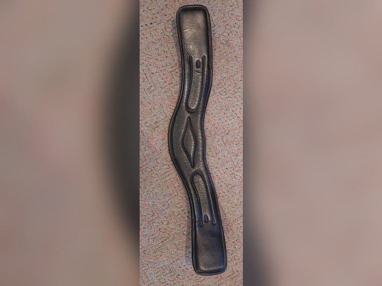 Sattelgurt Kurzgurt: Kieffer Ultrasoft Anatomisch, Leder, schwarz, 75 cm