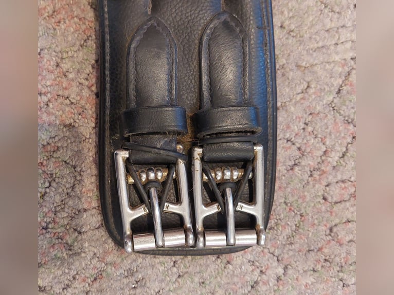 Sattelgurt Kurzgurt: Kieffer Ultrasoft Anatomisch, Leder, schwarz, 75 cm