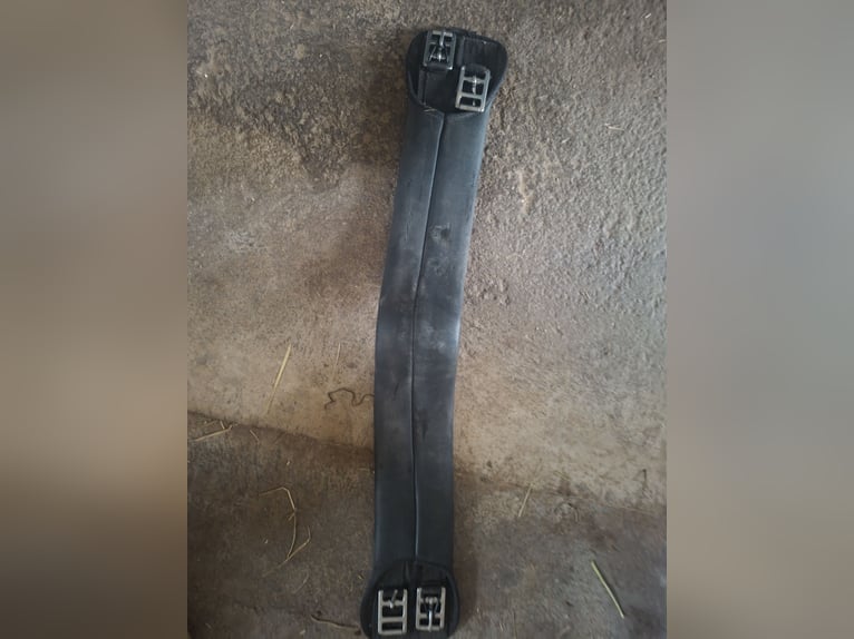 Schwarzer Sattelgurt / Kurzgurt - Länge ca. 81 cm (gebraucht)