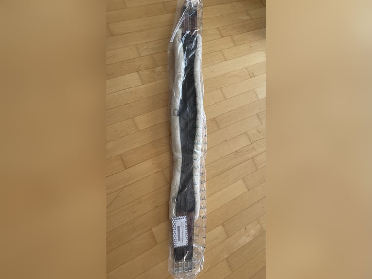 Prestige Lammfellsattelgurt in tabaco braun