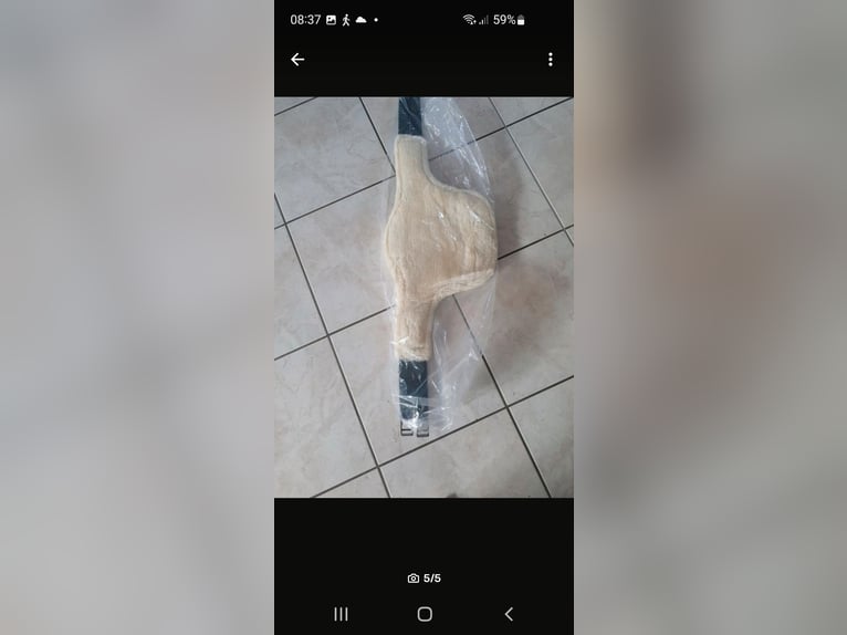 NEU Pony equick Stollengurt diamond fluffy braun 115cm