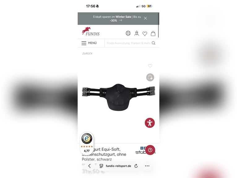 Stübben equisoft Stollengurt 