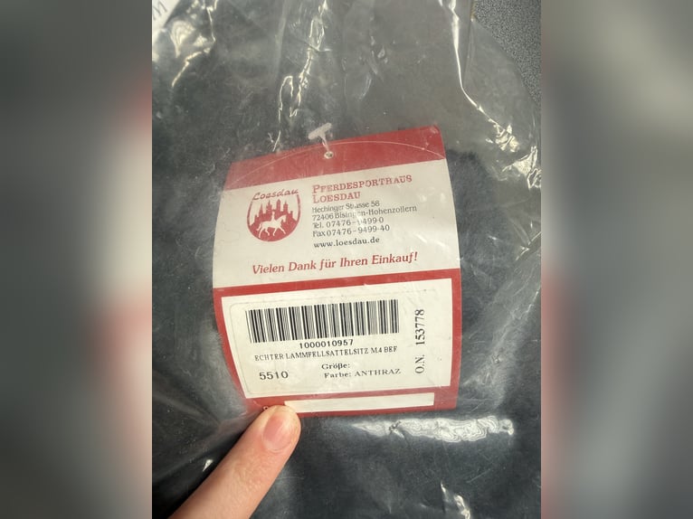 Echt Lammfell Sattelsitz / Sattelüberzug NEU