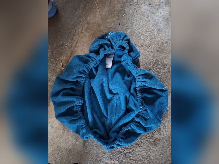 Showmaster Sattelschoner / Sattelschutz aus Fleece - Petrol / Blau