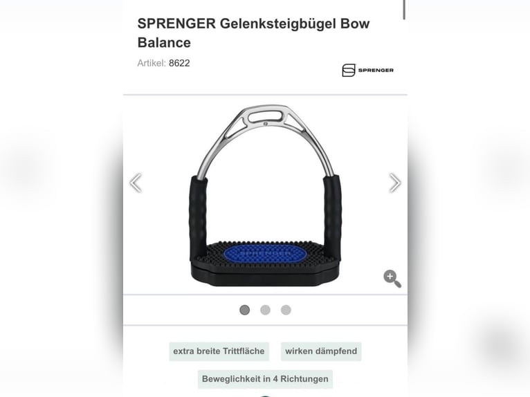 Sprenger Bow Balance Steigbügel wie neu!