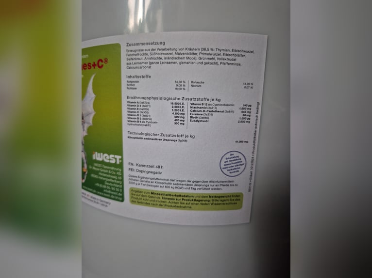 iWEST Plantagines+C, ca. 7,5 kg