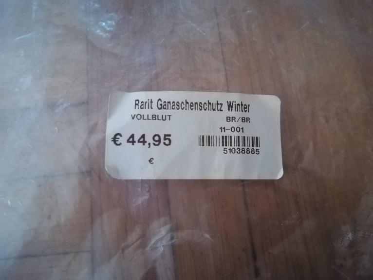 Rarit Ganaschen und Genickschutz. Neu! 