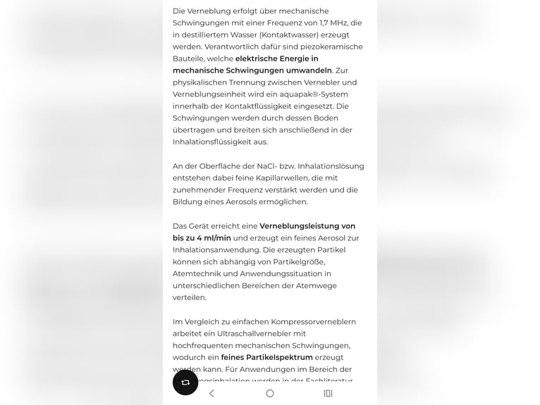 Rauminhalator, Inhaliergerät, Inhalator