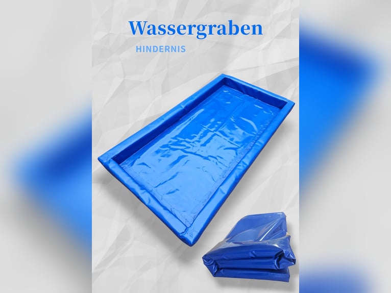 Wassergraben Hufpool aus LKW-Plane Pferdetraining Hindernis Pferde Pool 2 x 1m