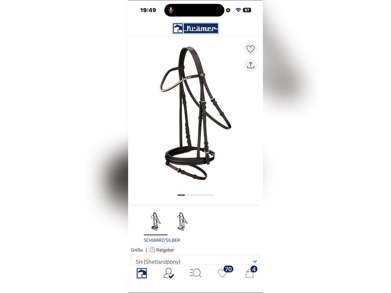 Neue Shetty Trense mit zügeln 