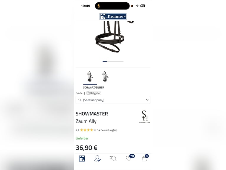 Neue Shetty Trense mit zügeln 