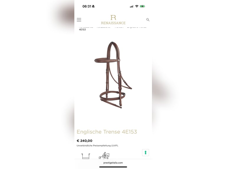 Prestige Renaissance Zaumzeug 