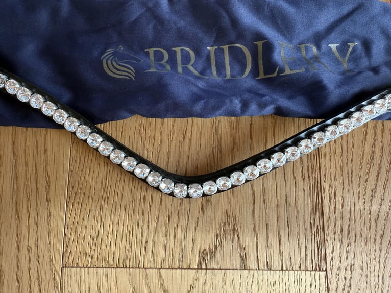 Bridlery Stirnriemen Stunning White Größe Full
