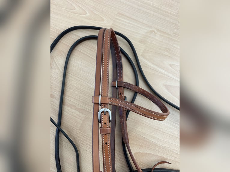 Western Trense inkl. Zügeln und Gebiss (Baby Bit)