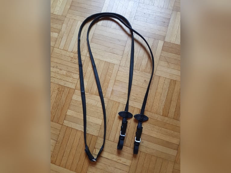 Kavalkade Softleder Zügel schmal - schwarz