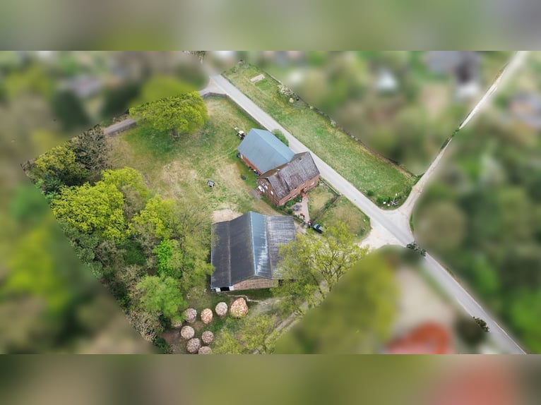 Attraktiver Resthof mit großer Scheune, Stallgebäude und Wiese im schönen Wendland