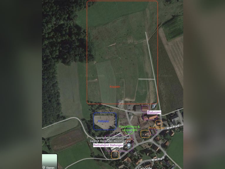 Exklusive Reitanlage im Großraum Nürnberg –  27 Ha, 3 Häuser  Aufteilung in 2 Reitanlagen möglich