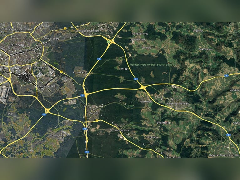 Exklusive Reitanlage im Großraum Nürnberg –  27 Ha, 3 Häuser  Aufteilung in 2 Reitanlagen möglich