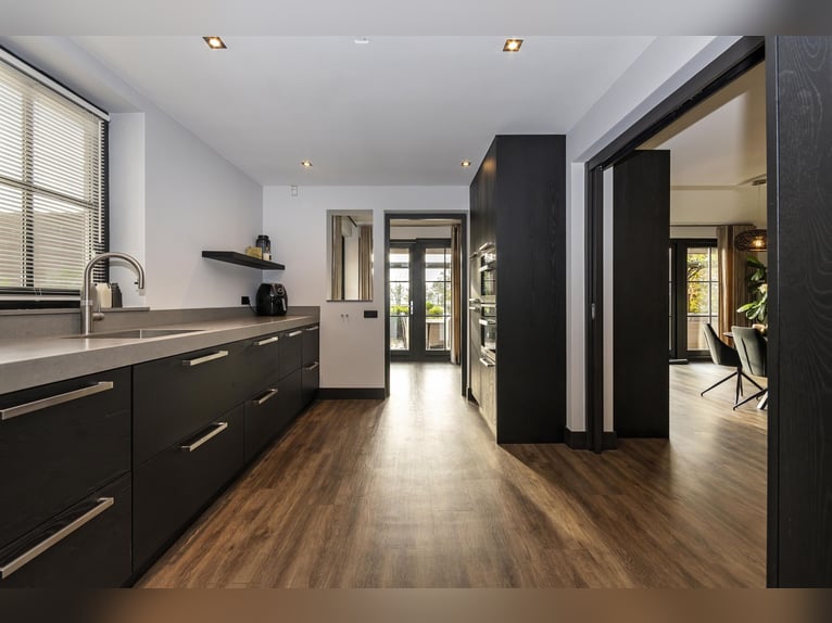Luxury detached home with office outbuilding, wellness pool, gym & stables for 4 horses