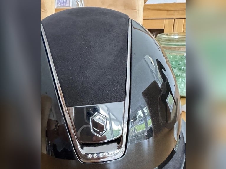 Samshield Miss Shield Schwarz Glossy mit Alcantara & Swarovski