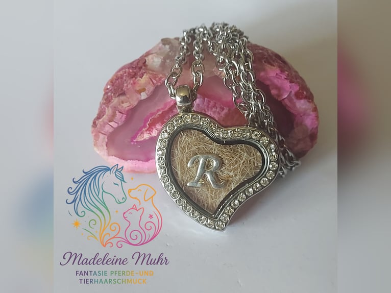 Medaillon Halskette Tierhaar Pferdehaarschmuck ab