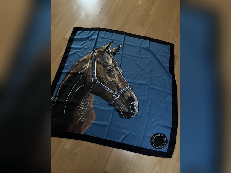 Tuch Schal - Pferde Motiv - in Geschenkbox - NEU