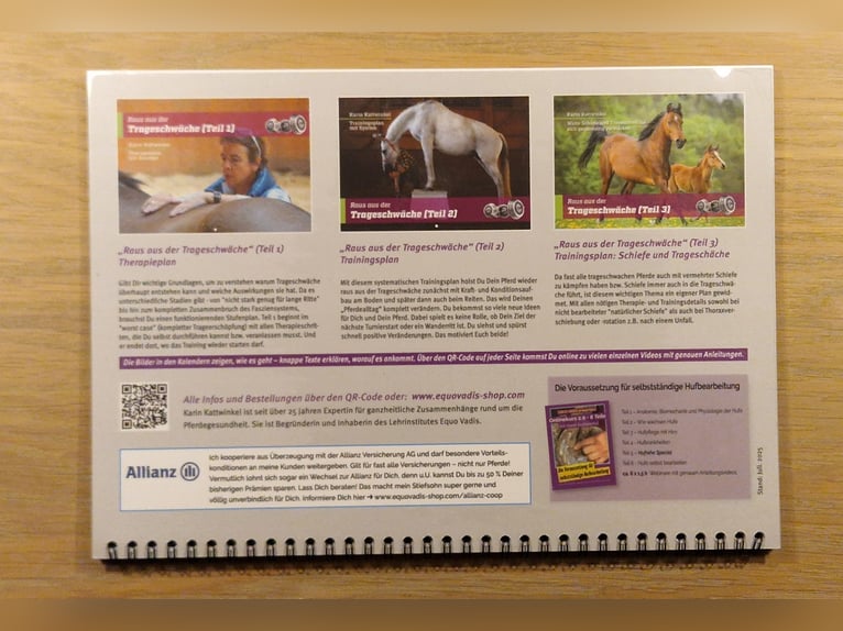 Karin Kattwinkel Raus aus der Trageschwäche Hybrid-Wandkalender Teil 3
