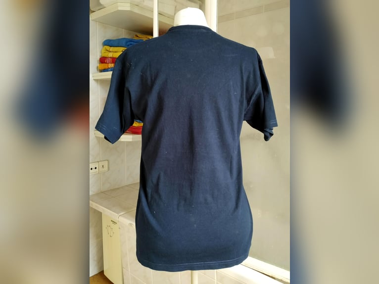 T-Shirt dunkelblau mit Pferdemotiv Gr. S