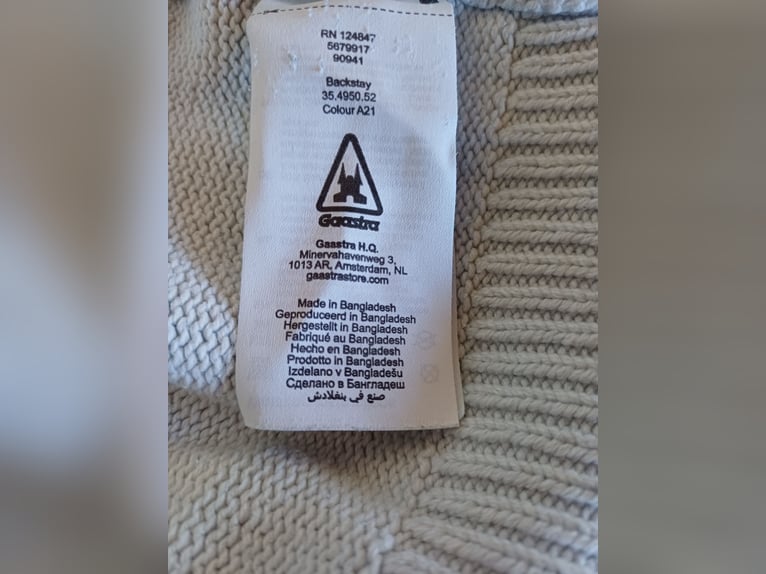 Super schicker GAASTRA Pullover. Mit Schalkragen. Farbe Weiß. Größe XL. Wie Neu!!