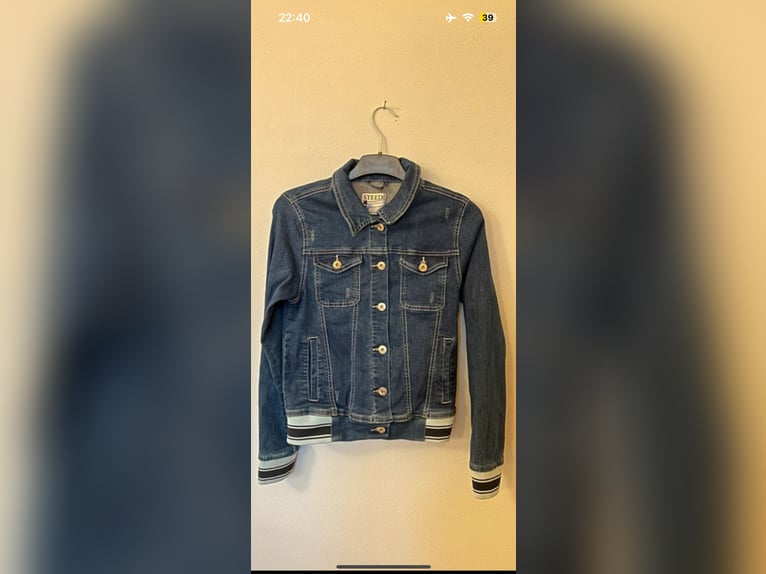 Jeansjacke Pferdeprint 164 