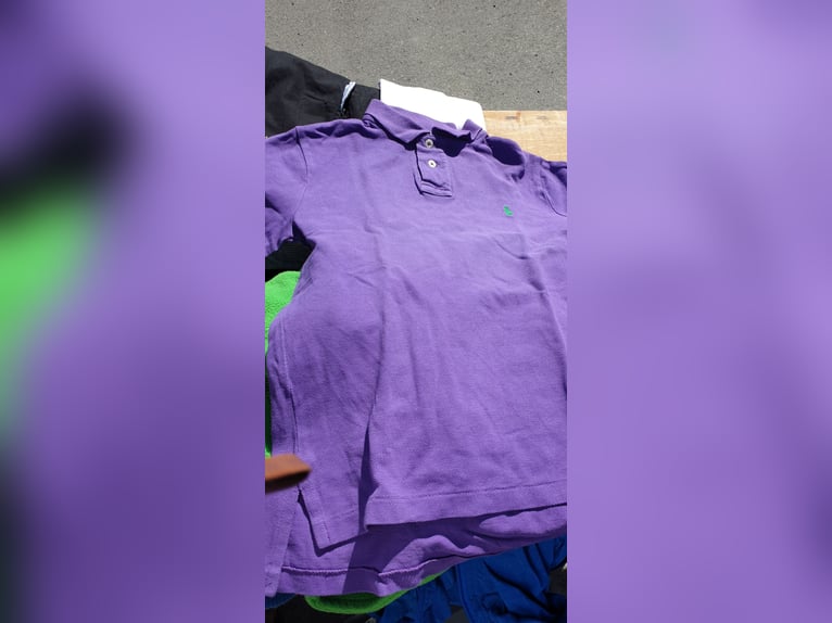 Ralph Lauren Polo shirts in 1x weiss und 1x lila Gr. 8 bis 10 jährig, Gr. 152 
