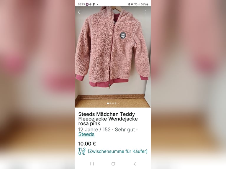 Steeds Mädchen Teddy Fleecejacke 152 Steeds Mädchen Teddy Fleecejacke 152
