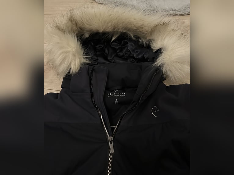 Equitheme Reitmantel Wintermantel Blau Navy 36 S 